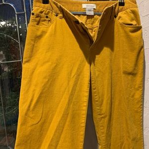 Mustard yellow Cordaroy flare bottoms